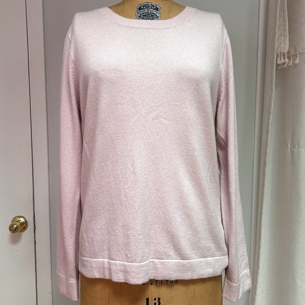 J.Crew‎ Mercantile Blush Pink Soft Lightweight Crewneck Sweater Women’s Large